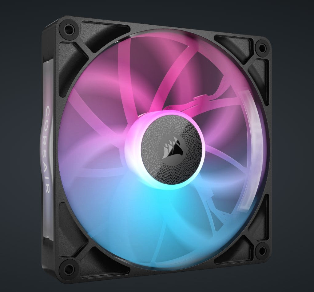RX140 RGB Black, Single Fan PWM. AirGuide Magnetic Bearing. High Airflow and Efficient. Case Black Fan-0