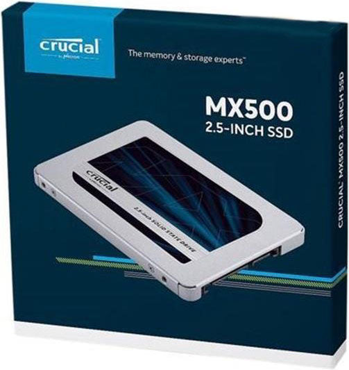 Crucial MX500 1TB 2.5" SATA SSD - 560/510 MB/s 90/95K IOPS 360TBW AES 256bit Encryption Acronis True Image Cloning 5yr alt~MZ-77E1T0BW-0