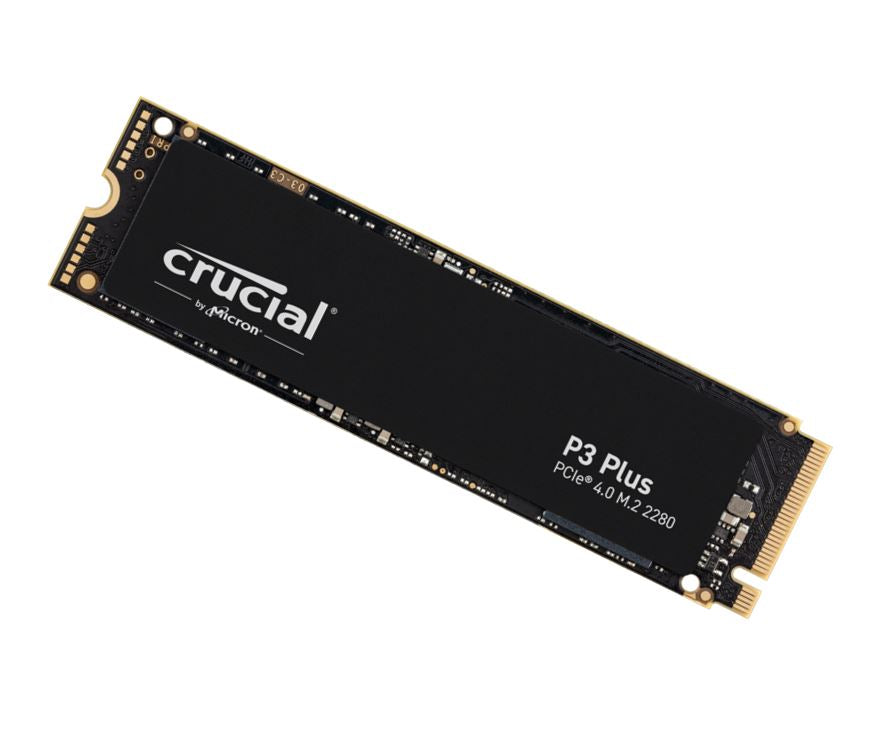 Crucial P3 Plus 2TB Gen4 NVMe SSD 5000/4200 MB/s R/W 440TBW 680K/850K IOPS 1.5M hrs MTTF Full-Drive Encryption M.2 PCIe4 5yrs-0