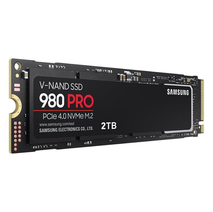 Samsung 980 Pro 2TB Gen4 NVMe SSD 7000MB/s 5100MB/s R/W 1000K/1000K IOPS 1200TBW 1.5M Hrs MTBF for PS5 5yrs Wty-0