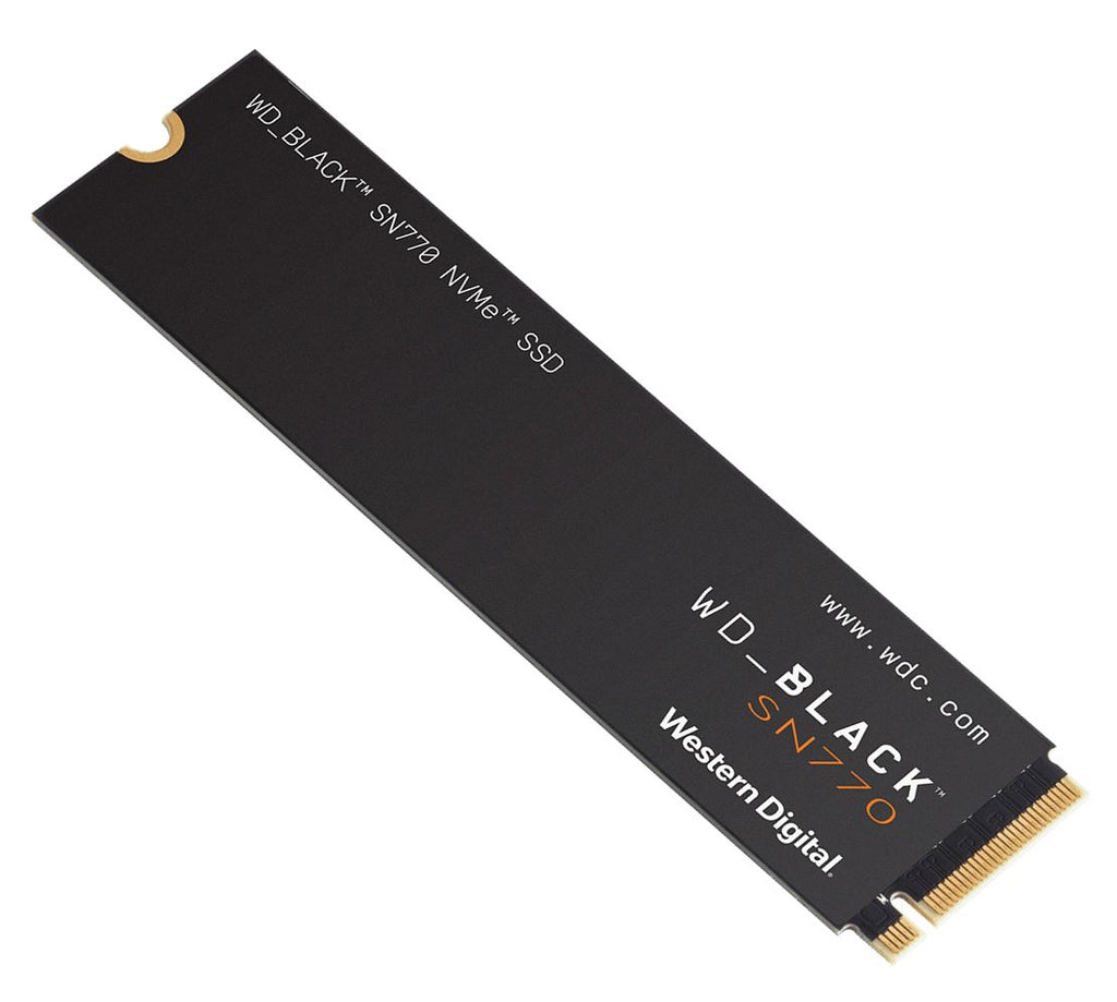 Western Digital WD Black SN770 500GB Gen4 NVMe SSD - 5000MB/s 4000MB/s R/W 300TBW 460K/800K IOPS 1.75M Hrs MTBF M.2 PCIe4.0 5yrs ~WDS500G1B0E-0