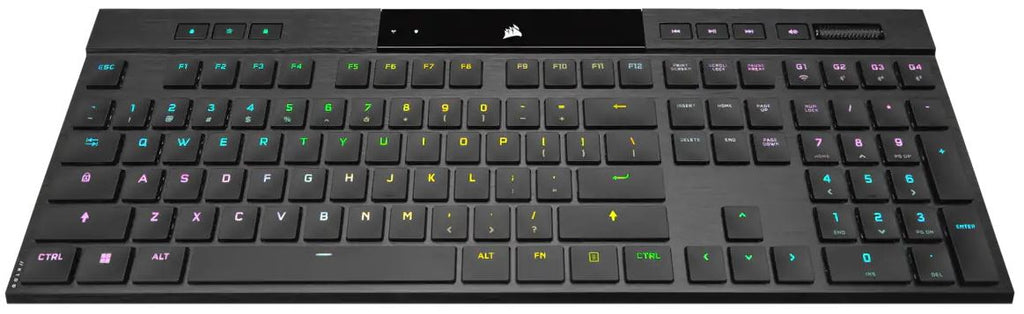 CORSAIR K100 RGB AIR Wireless Ultra-Thin Mechanical Gaming Keyboard, Backlit RGB LED, CHERRY ULP Tactile, Black-0