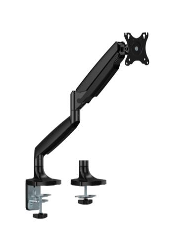 Brateck LDT82-C012 SINGLE SCREEN HEAVY-DUTY GAS SPRING MONITOR ARM For most 17"~45" Monitors, Matte Black(New)-0