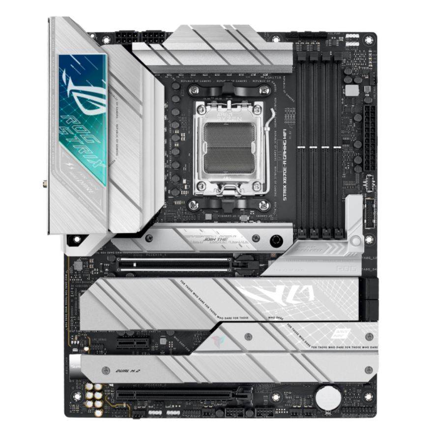 ASUS AMD X670E ROG STRIX X670E-A GAMING WIFI (AM5) ATX Motherboard 4x DDR5 128GB, 1x PCIe 5.0 x16 slot,4 x M.2 slots,4 x SATA,Wi-Fi 6E,1x HDMI,1xDP-0