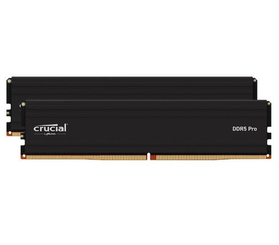 Crucial Pro 32GB (2x16GB) DDR5 UDIMM 6000MHz CL36 Black Heat Spreaders Overclocking Support Intel XMP AMD Ryzen Desktop PC Gaming Memory-0