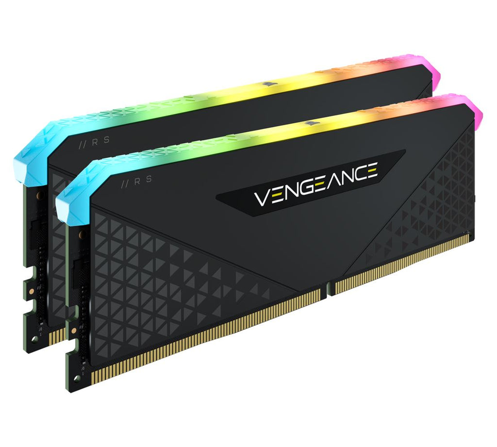 Corsair Vengeance RGB RS 32GB (2x16GB) DDR4 3600MHz C18 18-22-22-42 Black Heatspreader Desktop Gaming Memory-0