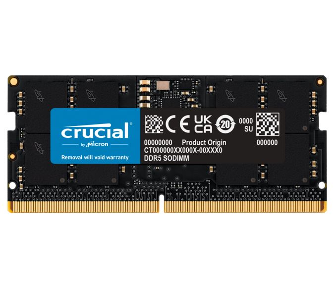 Crucial 24GB (1x24GB) DDR5 SODIMM 5600MHz CL46 Notebook Laptop Memory-0