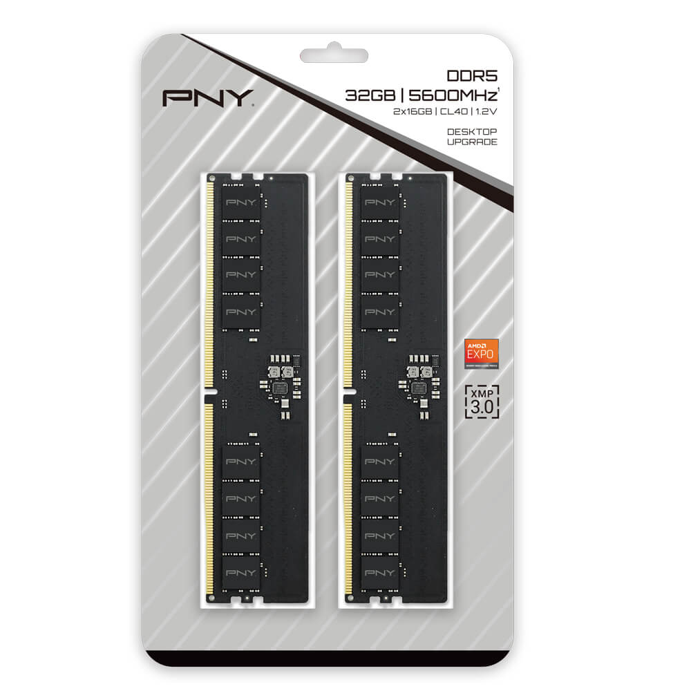 PNY MD32GK2D55600-TB  16X2 GB Performance DDR5 5600MHz (PC5-44800) Desktop Memory  Voltage 1.2 V  Limited Lifetime Warranty-0