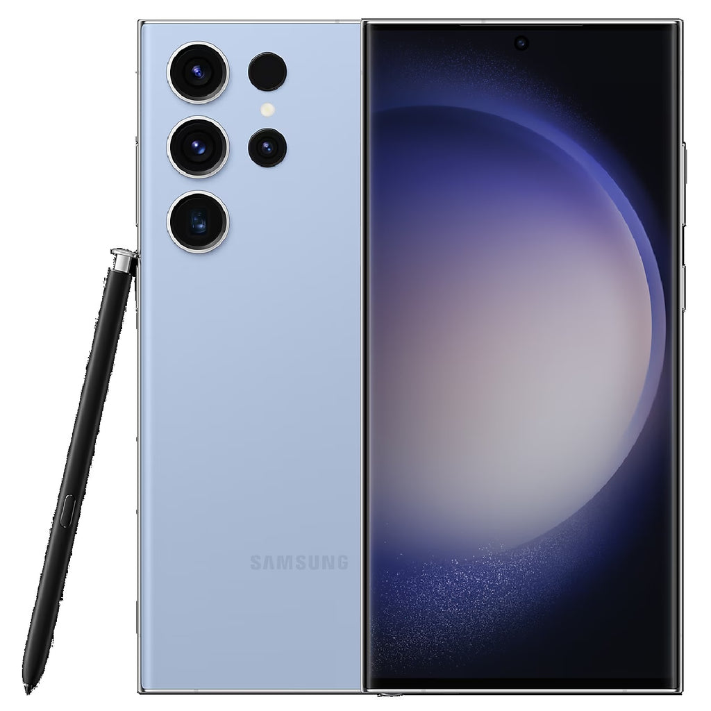 Samsung Galaxy S23 Ultra 5G 256GB - Sky Blue (SM-S918BLBAATS)*AU STOCK*,6.8",Quad HD+,120Hz,8GB/256GB,200MP/12MP,S Pen,Single SIM+eSIM,5000mAh,2YR-0