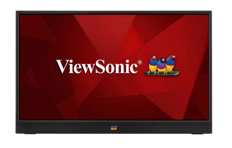 ViewSonic 16" IPS VA1655 FHD USB-C, Mini HDMI, Speakers Video Extension, vertical display, 53 degrees tilt, 1KG Ultra Portable Monitor, Mac OS (LS)-0