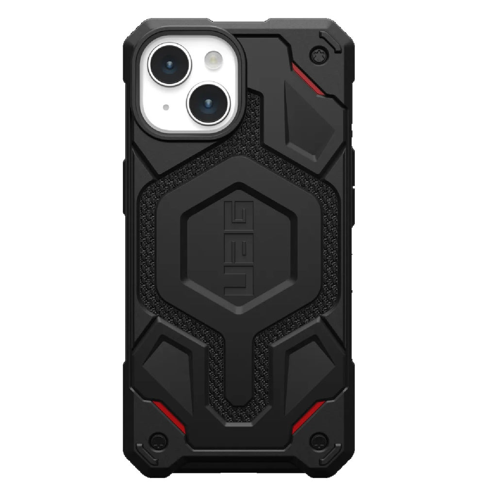 UAG Monarch Pro Kevlar MagSafe Apple iPhone 15 (6.1") Case - Kevlar Black (114219113940), 25ft. Drop Protection (7.6M),5 Layers of Protection-0