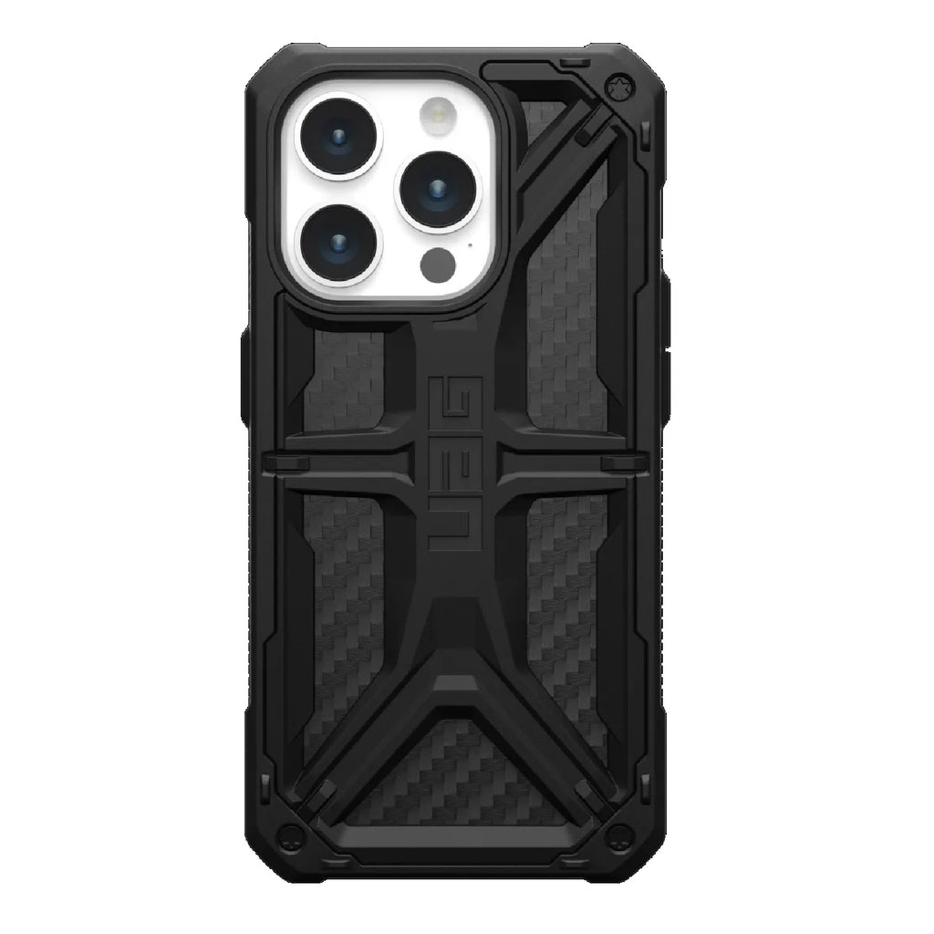 UAG Monarch Apple iPhone 15 Pro (6.1") Case - Carbon Fiber (114278114242), 20ft. Drop Protection(6M),5 Layers of Protection,Tactical Grip-0