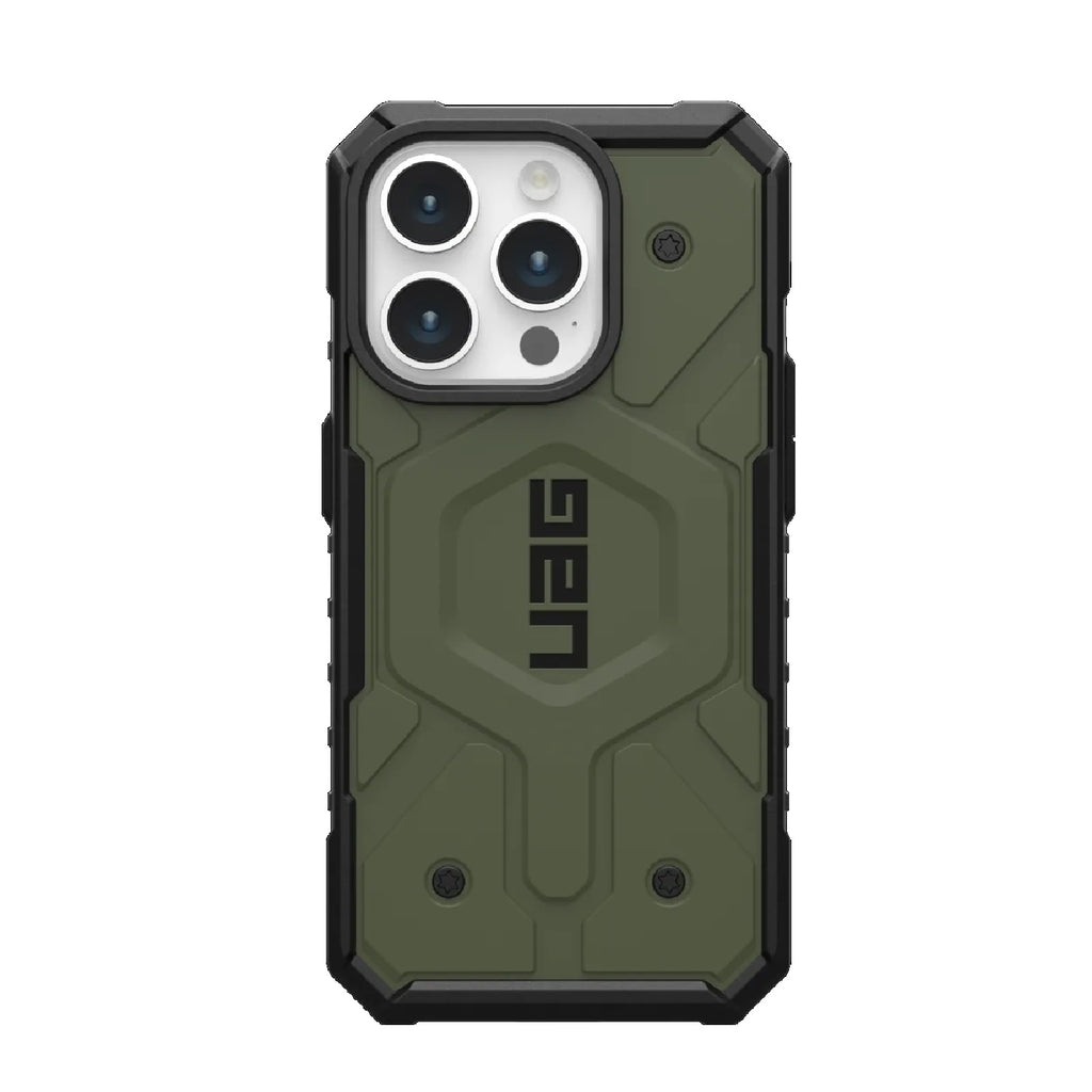 UAG Pathfinder MagSafe Apple iPhone 15 Pro (6.1") Case - Olive Drab (114281117272),18ft. Drop Protection (5.4M), Tactical Grip, Raised Screen Surround-0