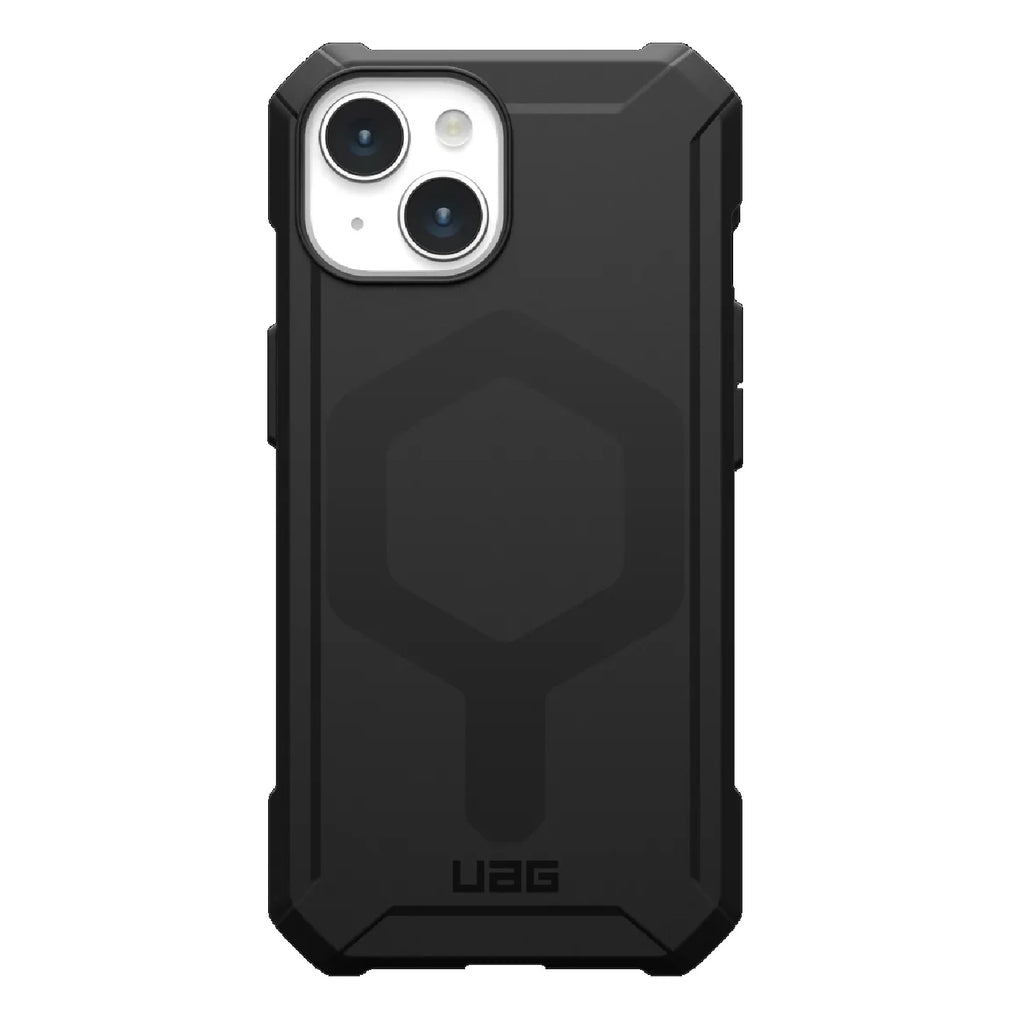 UAG Essential Armor MagSafe Apple iPhone 15 (6.1") Case - Black (114288114040), 15ft. Drop Protection(4.6M),Raised Screen Surround, Slim-0
