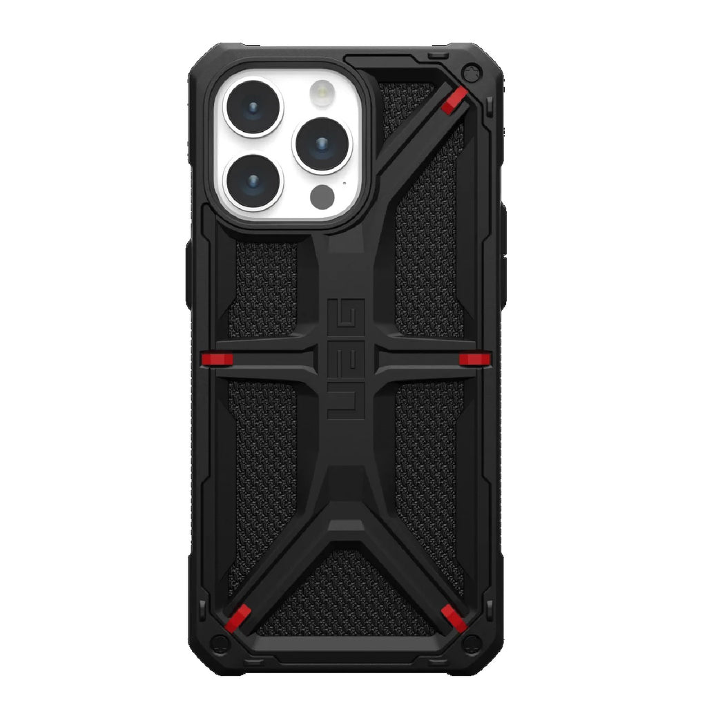 UAG Monarch Kevlar Apple iPhone 15 Pro Max (6.7") Case - Kevlar Black(114298113940), 20ft. Drop Protection (6M),5 Layers of Protection,Tactical Grip-0
