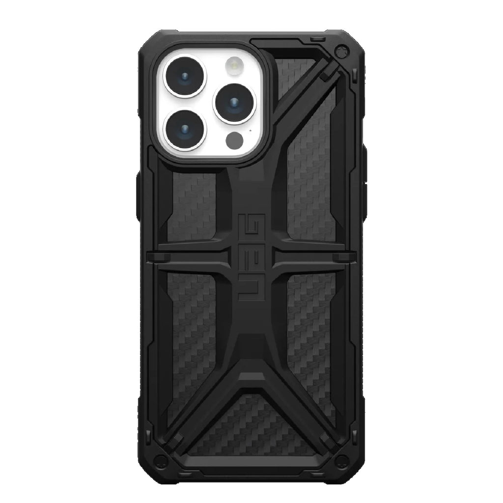 UAG Monarch Apple iPhone 15 Pro Max (6.7") Case - Carbon Fiber (114298114242),20ft. Drop Protection(6M),5 Layers of Protection,Tactical Grip-0
