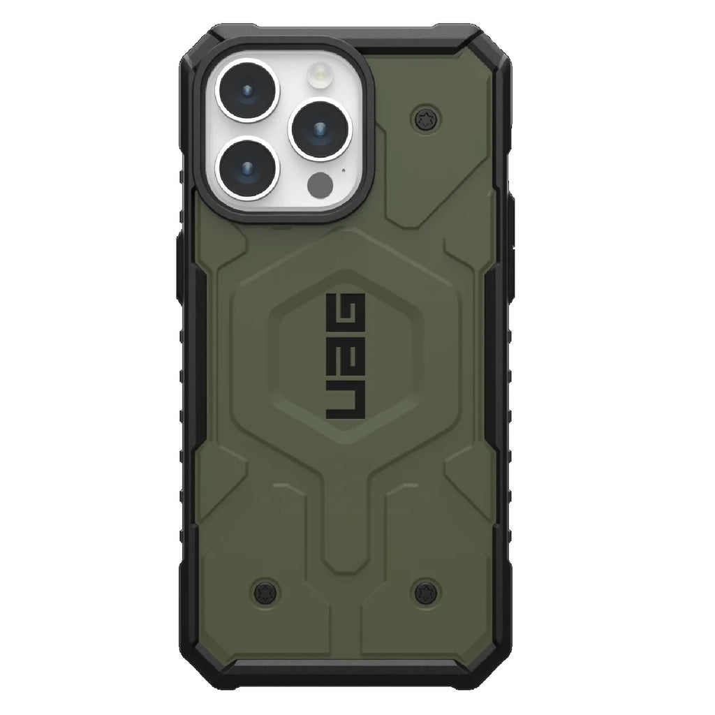 UAG Pathfinder MagSafe Apple iPhone 15 Pro Max (6.7") Case - Olive Drab(114301117272),18ft. Drop Protection(5.4M),Tactical Grip,Raised Screen Surround-0