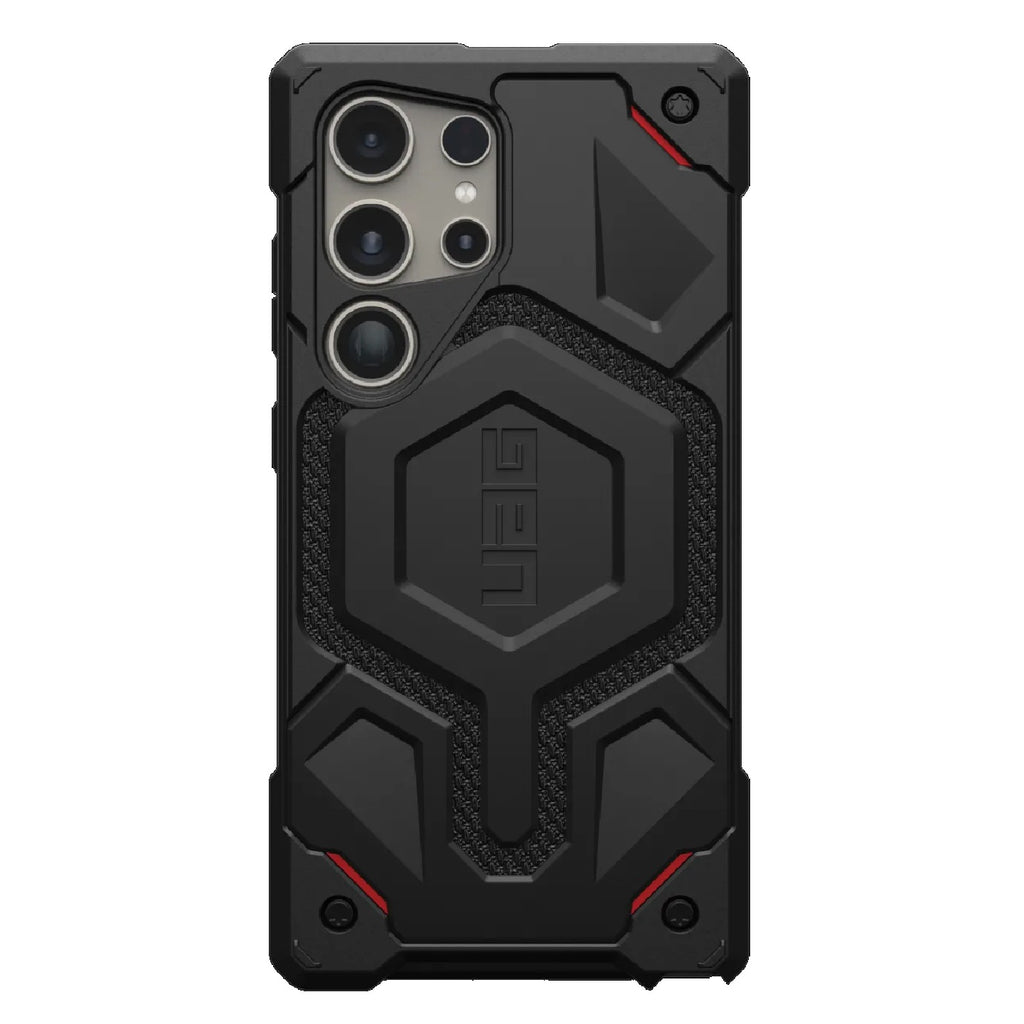 UAG Monarch Pro Magnetic Kevlar Samsung Galaxy S24 Ultra 5G (6.8") Case - Black (214416113940), 25ft. Drop Protection (7.6M), Multiple Layers-0