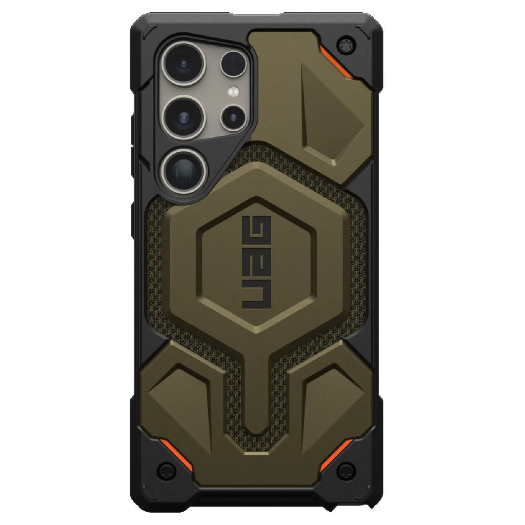 UAG Monarch Pro Magnetic Kevlar Samsung Galaxy S24 Ultra 5G (6.8") Case - Elemental Green (21441611397B), 25ft. Drop Protection(7.6M),Multiple Layers-0