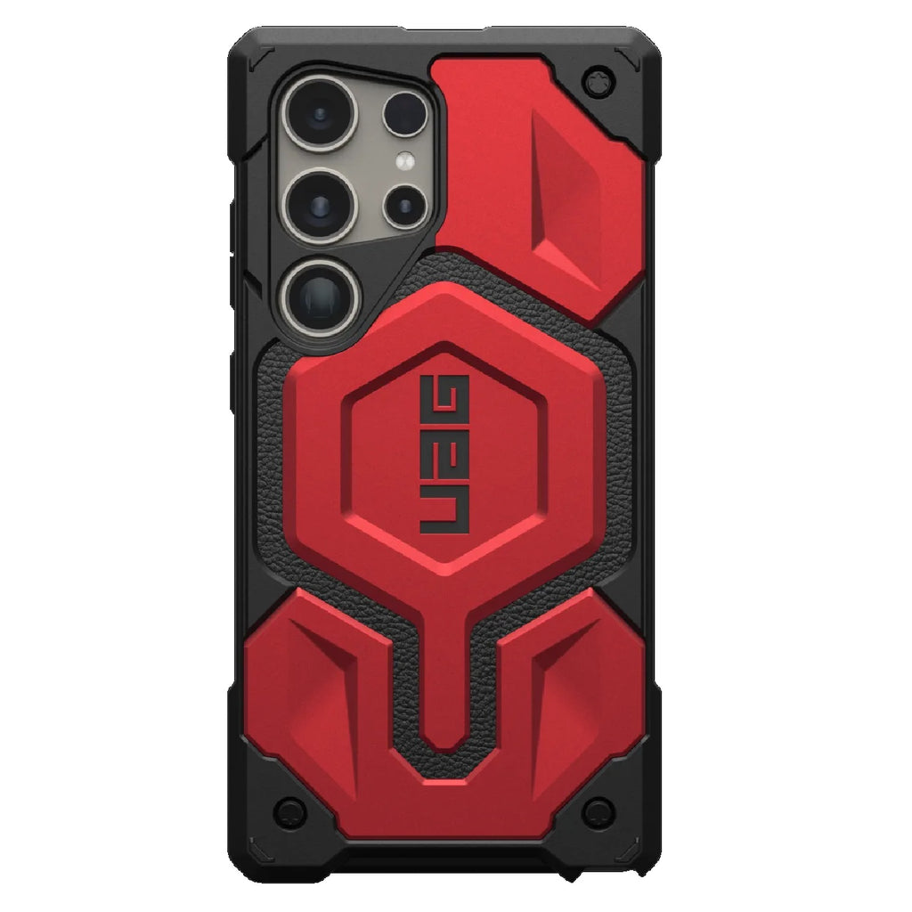 UAG Monarch Pro Magnetic Samsung Galaxy S24 Ultra 5G (6.8") Case - Crimson (214416119494), 25ft. Drop Protection (7.6M),Multiple Layers,Tactical Grip-0