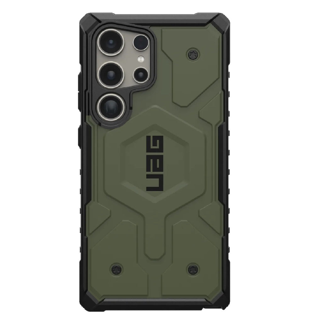 UAG Pathfinder Pro Magnetic Samsung Galaxy S24 Ultra 5G (6.8") Case - Olive Drab (214424117272), 18ft. Drop Protection (5.4M), Raised Screen Surround-0