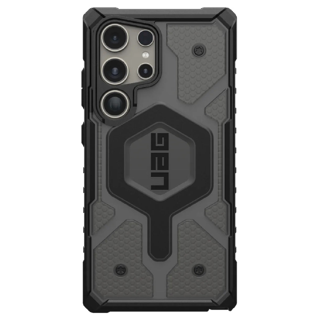 UAG Pathfinder Clear Pro Magnetic Samsung Galaxy S24 Ultra 5G (6.8") Case - Ash (214427113131), 18ft. Drop Protection (5.4M), Raised Screen Surround-0