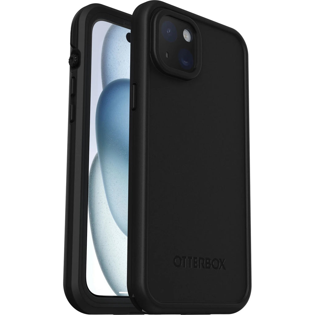 OtterBox Fre MagSafe Apple iPhone 15 Plus (6.7") Case - Black(77-95536), DROP+ 5X Military Standard,Waterproof IP68 Rated,Wireless Charging Compatible-0