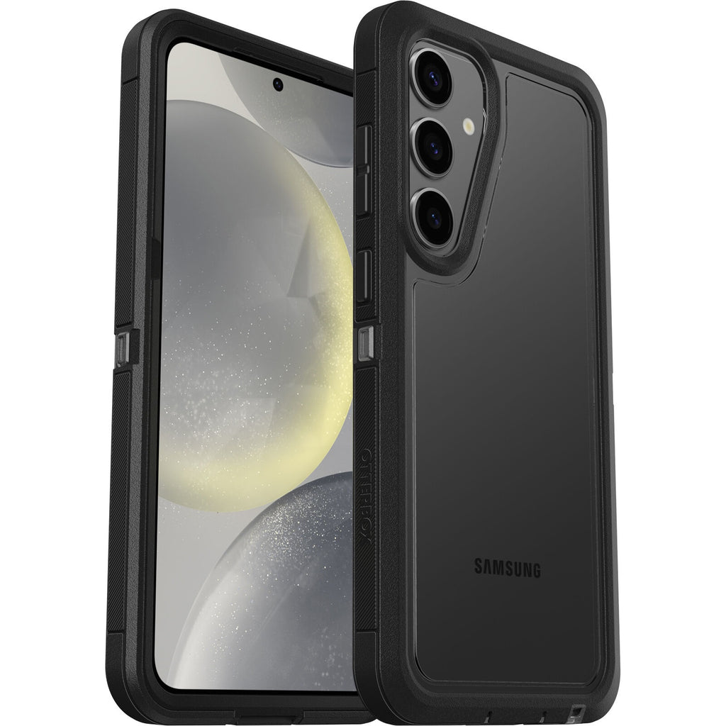 OtterBox Defender XT Clear Samsung Galaxy S24 5G (6.2") Case Clear/Black - (77-94715),DROP+ 5X Military Standard, Port cover block dust and dirt-0