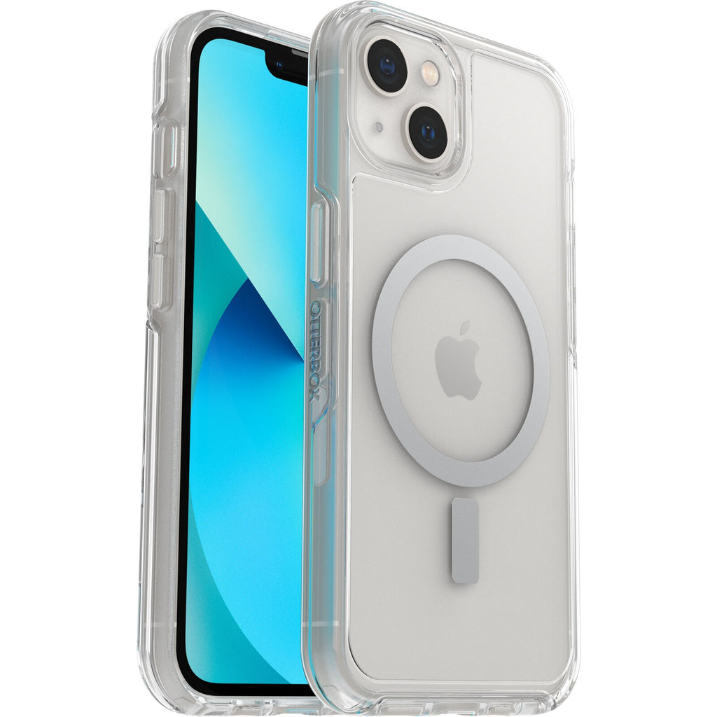 OtterBox Symmetry+ Clear MagSafe Apple iPhone 13 Case Clear - (77-85644), Antimicrobial, DROP+ 3X Military Standard, Raised Edges, Ultra-Sleek-0