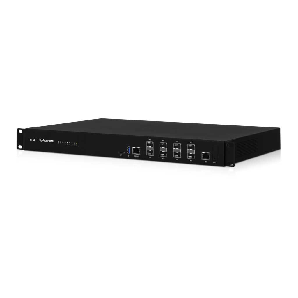 Ubiquiti EdgeRouter Infinity, 1 GbE RJ45 Port, 8 Port 10G SFP+ Router, Rack-mountable, 1U, 2 Hot-swappable AC/DC PSU,  Incl 2Yr Warr-0