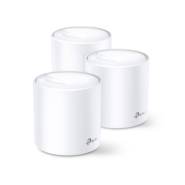 TP-Link Deco X20(3-pack) AX1800 Whole Home Mesh Wi-Fi System, Up To 530 sqm Coverage, WIFI6, 1201Mbps @ 5Ghz, 574Mbps @ 2.4 GHz OFDMA, MU-MIMO (WIFI6)-0