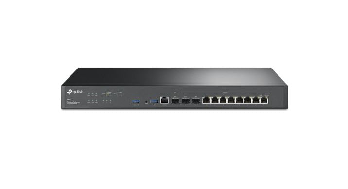 TP-Link ER8411 Omada VPN Router with 10G Ports 1× WAN and 1× WAN/LAN 10GE SFP+, 2× USB 3.0 Ports-0