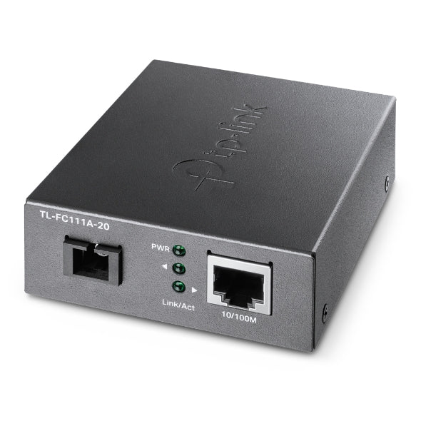 TP-Link TL-FC111A-20 10/100 Mbps WDM Media Converter - IEEE 802.3u 1550nm 20KM (Compatible with TL-FC111B-20)-0