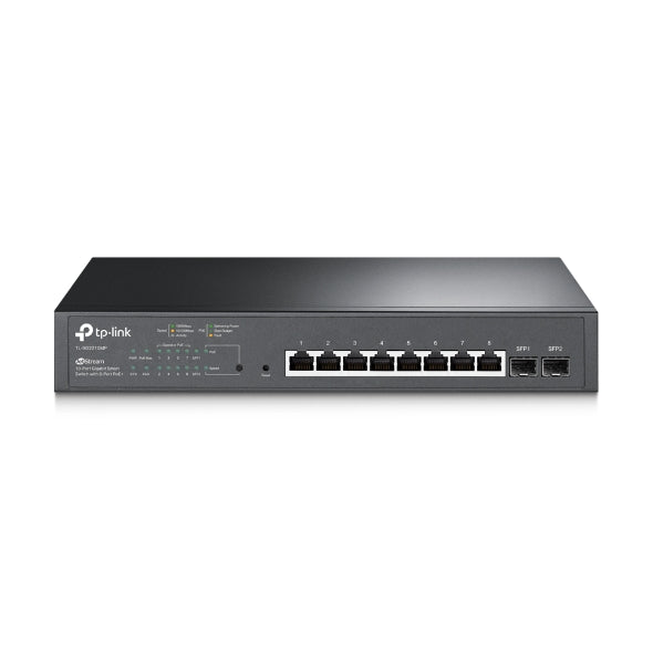 TP-Link TL-SG2210MP 10-Port Gigabit Smart Switch with 8-Port PoE+ 1xFan 14.9Mpps Support Omada SDN, 802.1p CoS/DSCP QOS, IGMP Snoop Rack Mountable-0