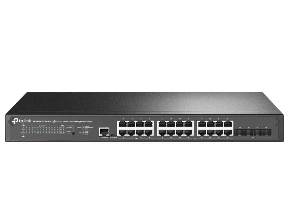 TP-Link TL-SG3428XPP-M2 Omada JetStream 24-Port 2.5GBASE-T and 4-Port 10GE SFP+ L2+ Managed Switch with 16-Port PoE+  8-Port PoE++ by Omada SDN-0