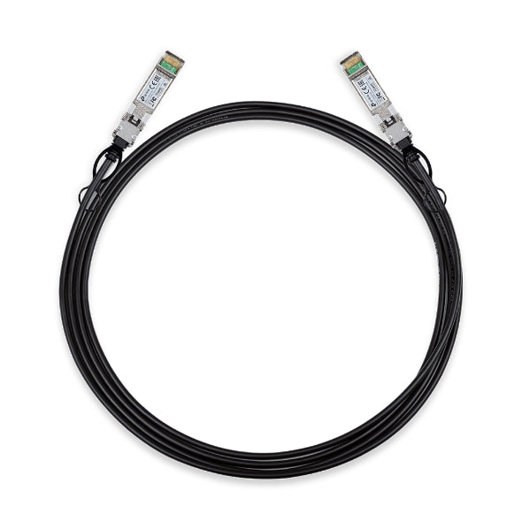 TP-Link SM5220-3M 3 Meter 10G SFP+ Direct Attach Cable, Drives 10 Gigabit Ethernet, 10G SFP+ Connector on Both Sides (Replaces TXC432-CU3M)-0