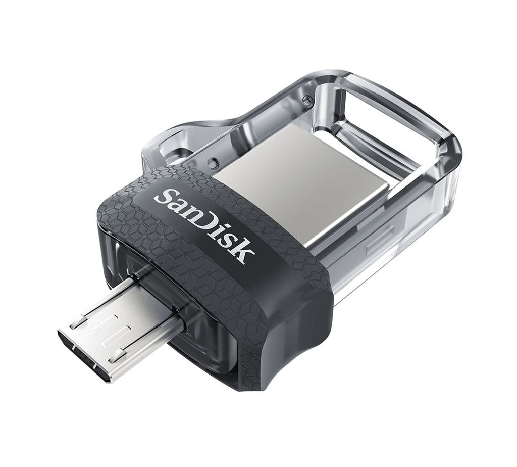 SanDisk Ultra Dual Drive m3.0 SDDD3 16GB USB3.0  micro-USB connector OTG-enabled 150MB/s Flash Drive Memory Stick Android Smartphone Tablet Macs PCs-0