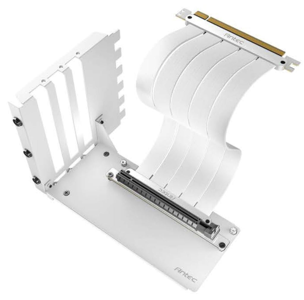 Antec PCIE-4.0 Vertical Bracket and PCI-E 4.0 Cable Kit White (200mm). Universal-0