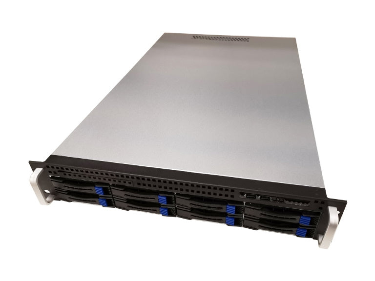 TGC Rack Mountable Server Chassis 2U 680mm, 8x 3.5" Hot-Swap Bays, 2x 2.5" Fixed Bays, up to E-ATX Motherboard, 7x LP PCIe, 2U PSU Required-0