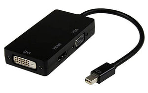 8ware 3 in1 Thunderbolt Mini DP DisplayPort to HDMI DVI VGA Hub Adapter Converter Cable for MacBook Air Mac Mini Microsoft Surface Pro 3/4/5-0
