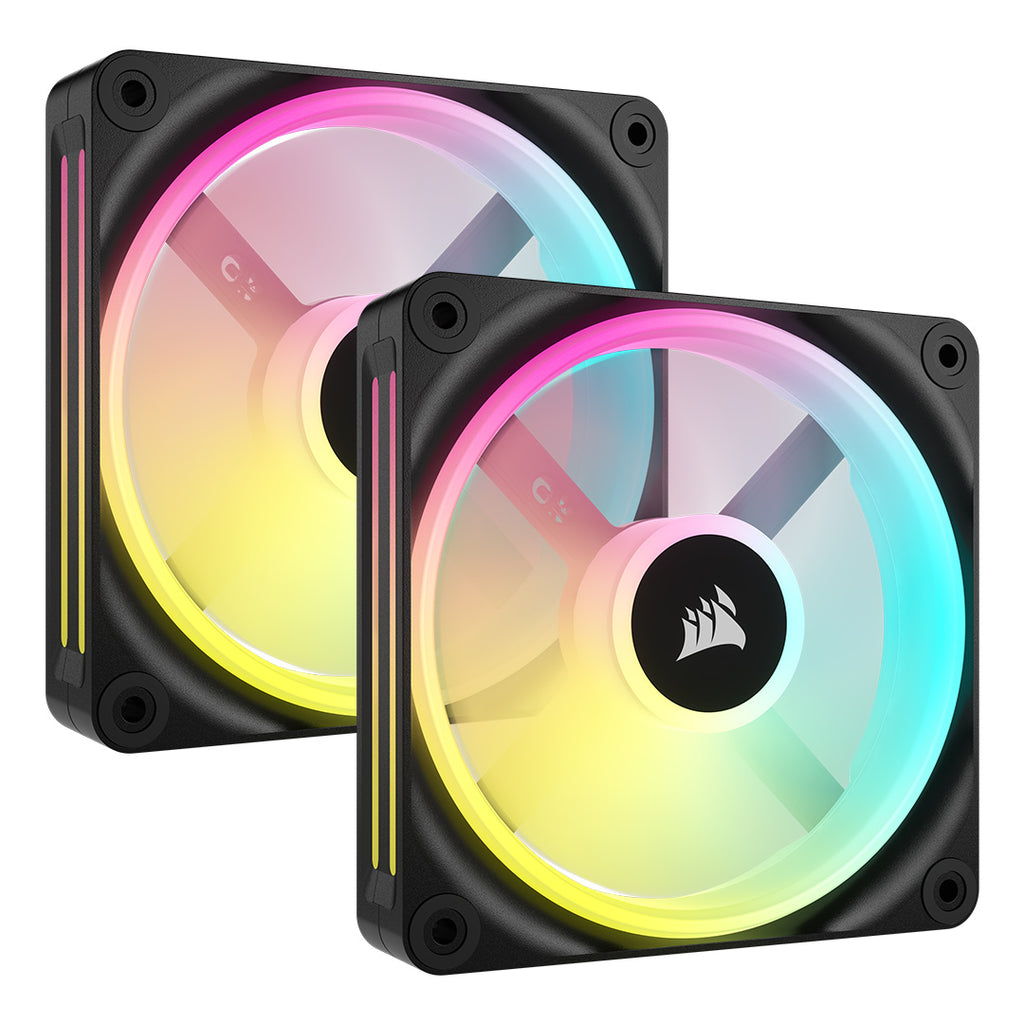 CORSAIR QX RGB Series, iCUE LINK QX140 RGB Black, 140mm Magnetic Dome RGB Fan, Starter Kit-0