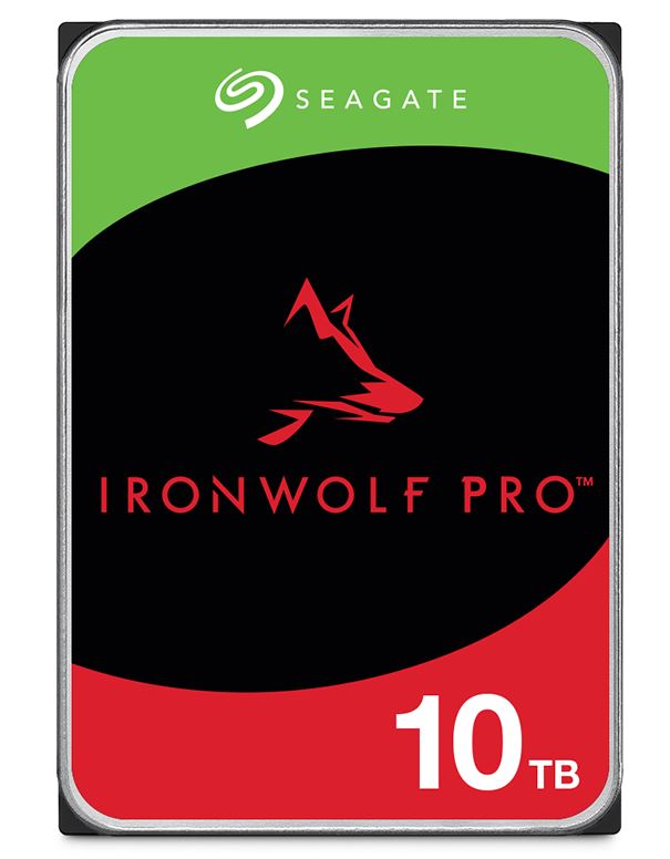 Seagate 10TB 3.5" IronWolf Pro NAS  SATA Hard Drive (ST10000NT001) -5-year limited warranty -6Gb/s Connector - CMR Recording Technology-0