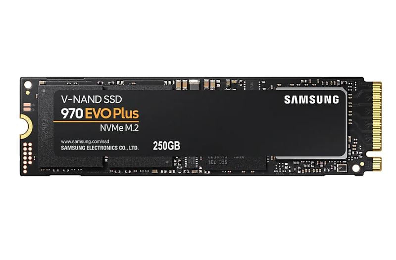 Samsung 970 EVO Plus 250GB PCIe NVMe SSD MLC 3500MB/s 2300MB/s 250K/550KIOPS 150TBW 5yrs wty-0
