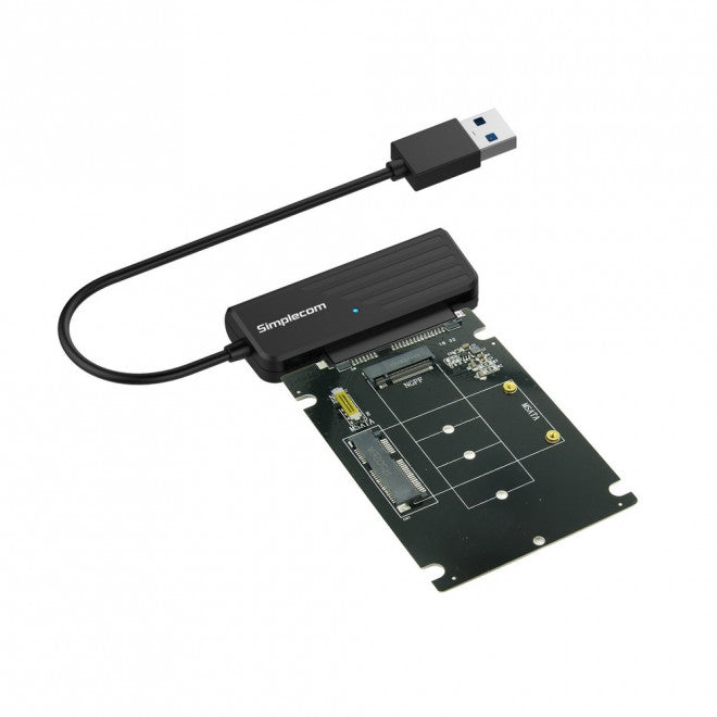 Simplecom SA225 USB 3.0 to mSATA + M.2 (NGFF B Key) 2 In 1 Combo Adapter-0