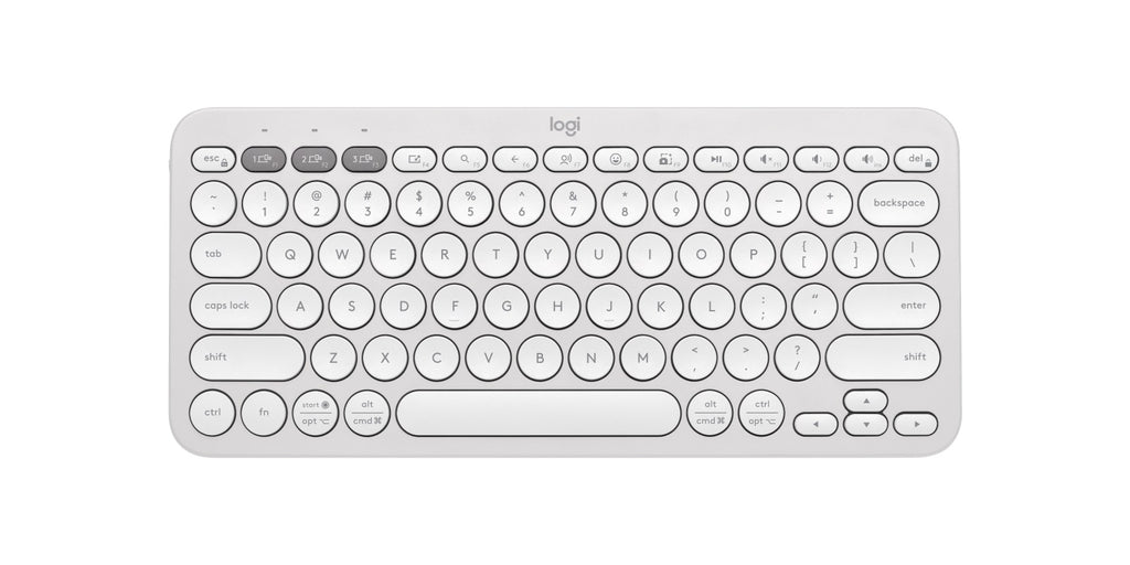 Logitech PEBBLE KEYS 2 K380S Slim, minimalist Bluetooth® Wireless Keyboard with customizable keys (Graphite)-0