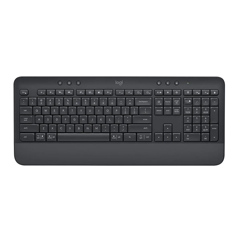 Logitech Signature K650 Comfort Full-Size Wireless Keyboard with Wrist Rest Graphite-0