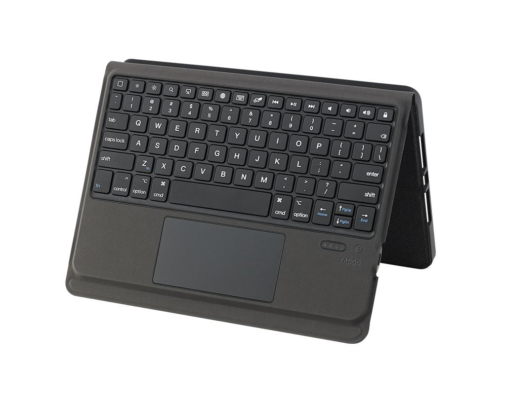 (LS) RAPOO XK300 Plus Bluetooth Keyboard for iPad Pro/Air/7 10.5" - Shortcut keys, Touch Gestures, Scissor switches, Multimedia keys, Rechargeable-0