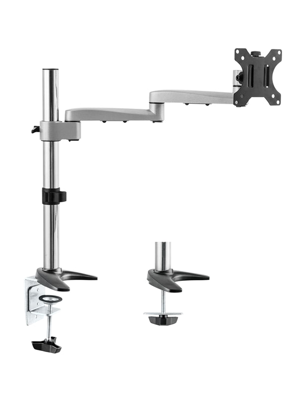 Astrotek Monitor Arm Desk Mount Height Adjustable Stand for Single LCD Display 23.8" 24" 27" 8kg 30° Tilt 180° Swivel 360° Pivot VESA 75x75 100x10-0