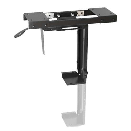 Brateck Adjustable Under-Desk ATX Case Mount with Sliding track, Up to 10kg,360° Swivel-0