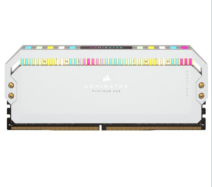 Corsair Dominator Platinum RGB 64GB (2x32GB) DDR5 UDIMM 5200Mhz C40 1.25V White Desktop PC Gaming Memory-0